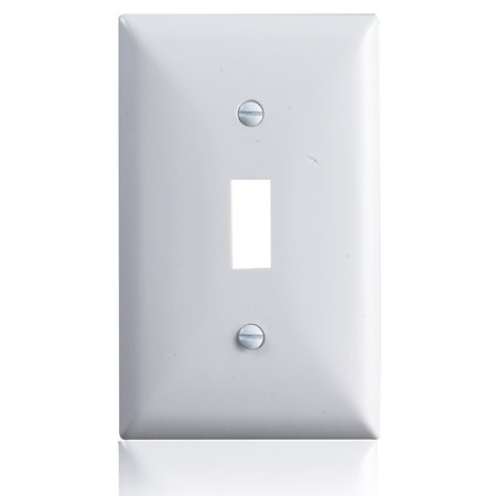 FAITH Blank Wall Plate Cover, 1-Gang Standard Size Blank Outlet Cover, White, 10PK BWP1-WH-10